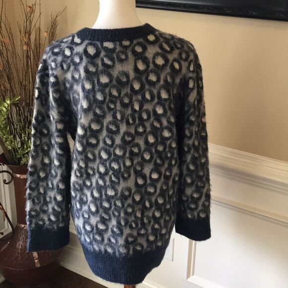 Current Elliot Cali Leopard Oversized Sweater - Picture 6 of 7